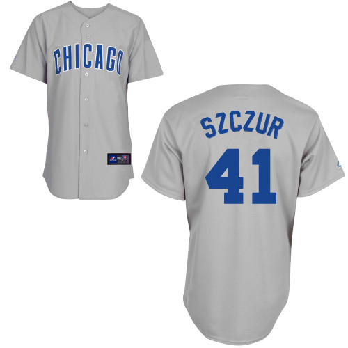 Matt Szczur #41 Youth Baseball Jersey-Chicago Cubs Authentic Road Gray MLB Jersey